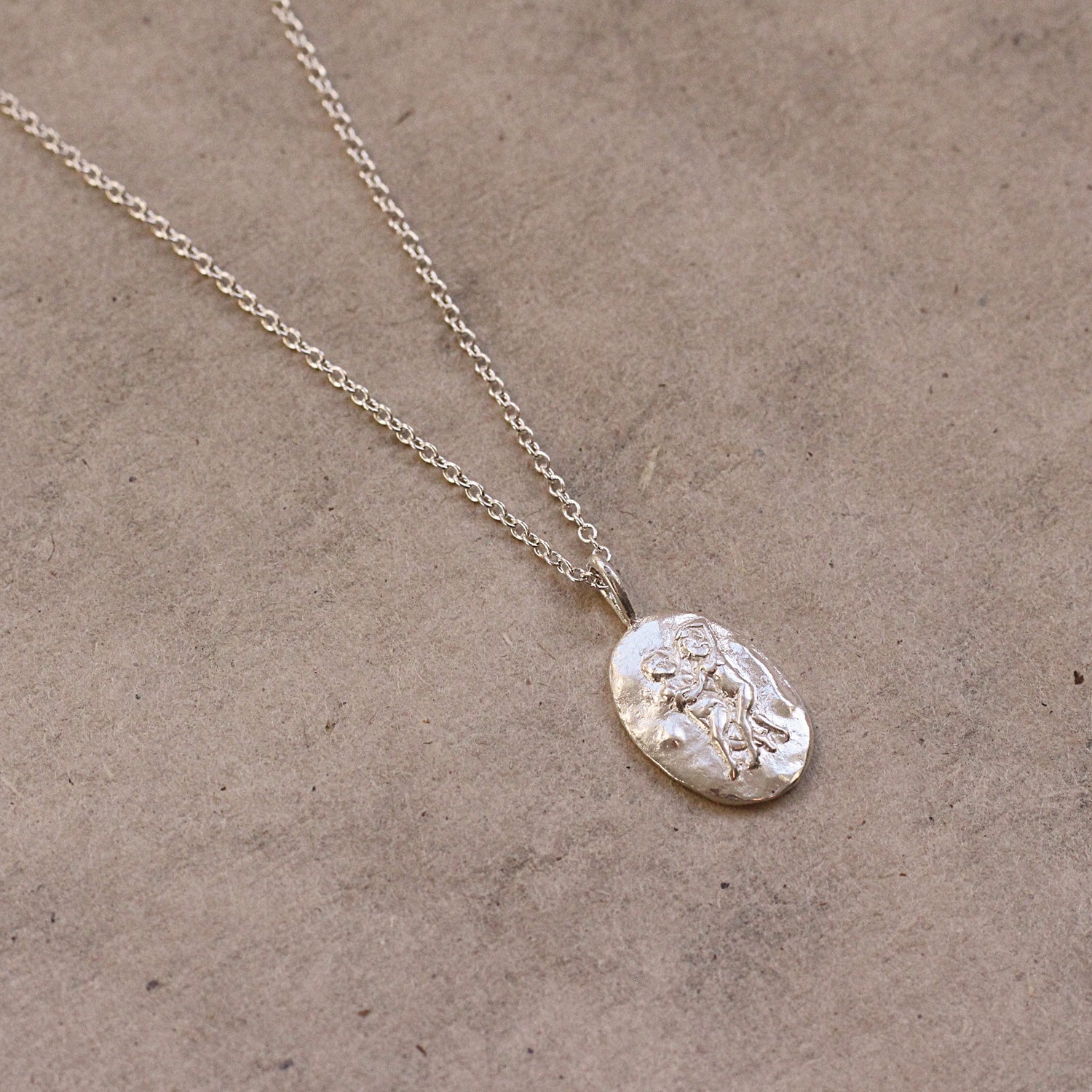 Silver Personalised Gemini Necklace