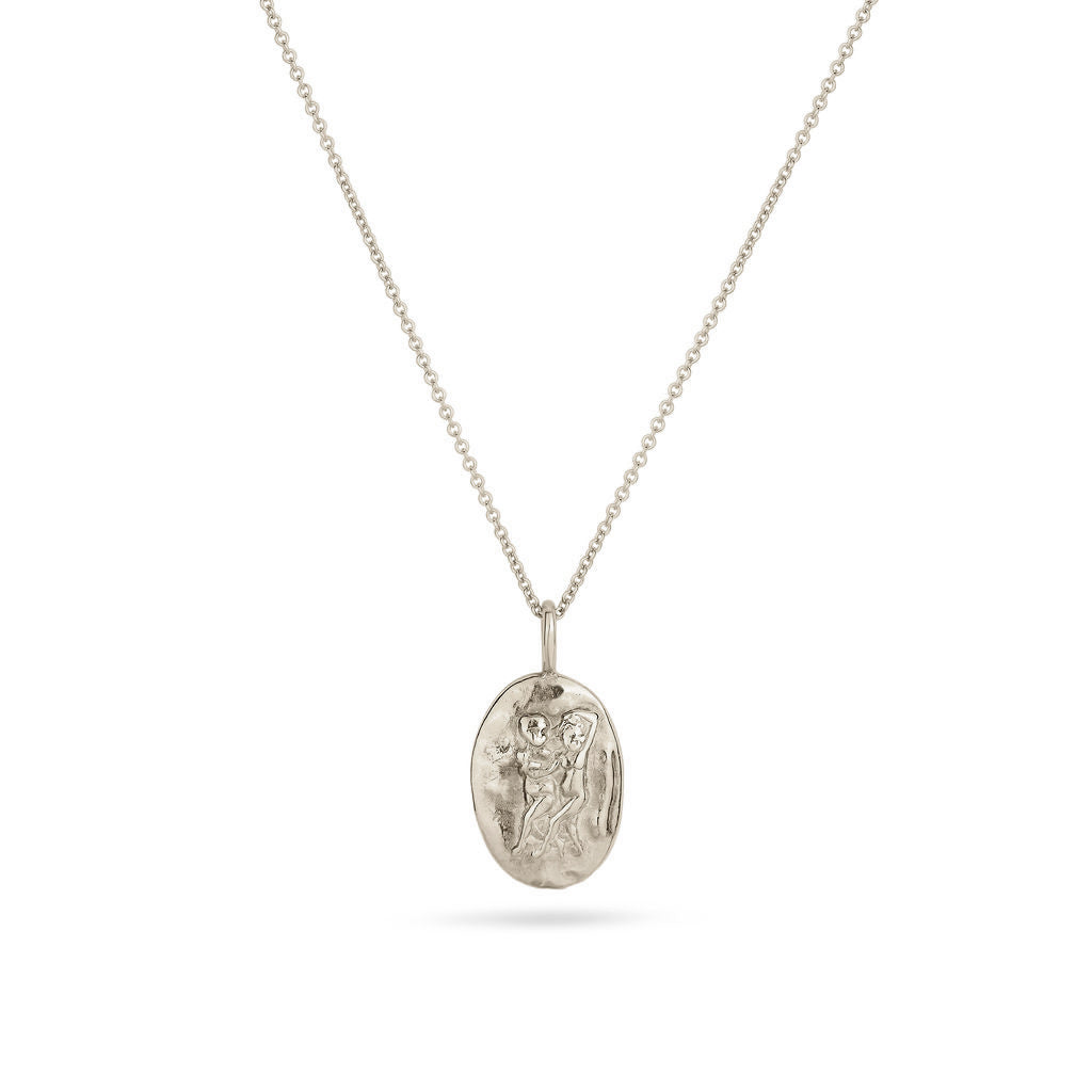 Silver Personalised Gemini Necklace