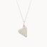 Silver Personalised Handformed Heart Pendant Necklace