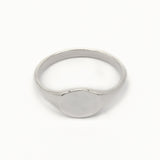 Silver Personalised Initial Signet Ring