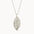 Silver Personalised Leaf Necklace
