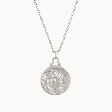 Silver Personalised Medusa Pendant Necklace