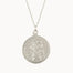 Silver Personalised Saint Christopher Medallion Necklace