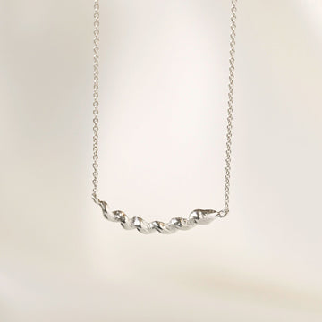 Silver Revolution Curve Necklace