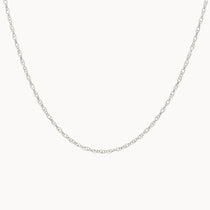 Silver Rope Layering Necklace