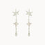 Silver Shooting Star Dangle Earrings