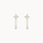 Silver Star Dangle Earrings