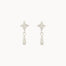 Silver Star Dangle Earrings
