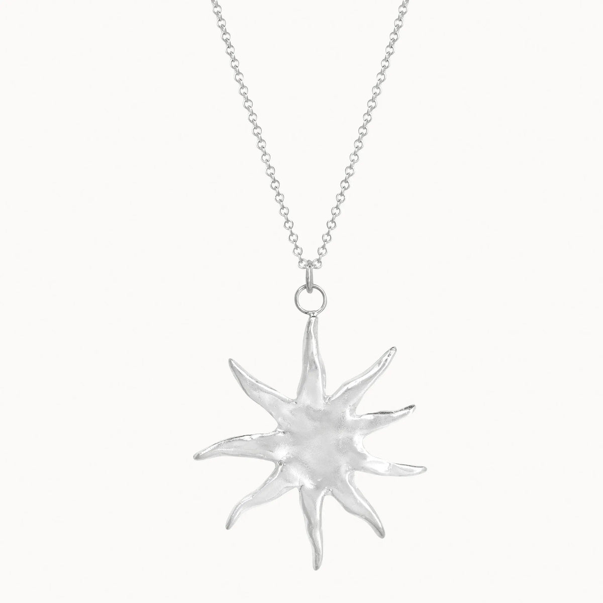 Statement Sun Necklace: Recycled Sterling Silver – Wild Fawn Jewellery
