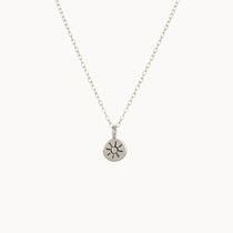 Silver Sunshine Pendant Necklace