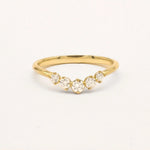 The Dainty Diamond Curved Wedding Ring-Wedding Ring-Wild Fawn Jewellery