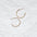 Solid Gold Sensitive Ears Medium Delicate Hoop Earrings