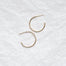 Solid Gold Sensitive Ears Medium Delicate Hoop Earrings