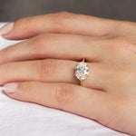 Solitaire East-West 6-Claw Diamond Engagement Ring