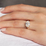 Solitaire East-West 6-Claw Diamond Engagement Ring