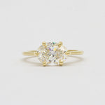 Solitaire East-West 6-Claw Diamond Engagement Ring