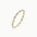 Two-tone twisted ring on a white background