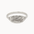 A silver signet ring with a textured oval face featuring the engraved script word 'Worthy', shown on a plain white background.