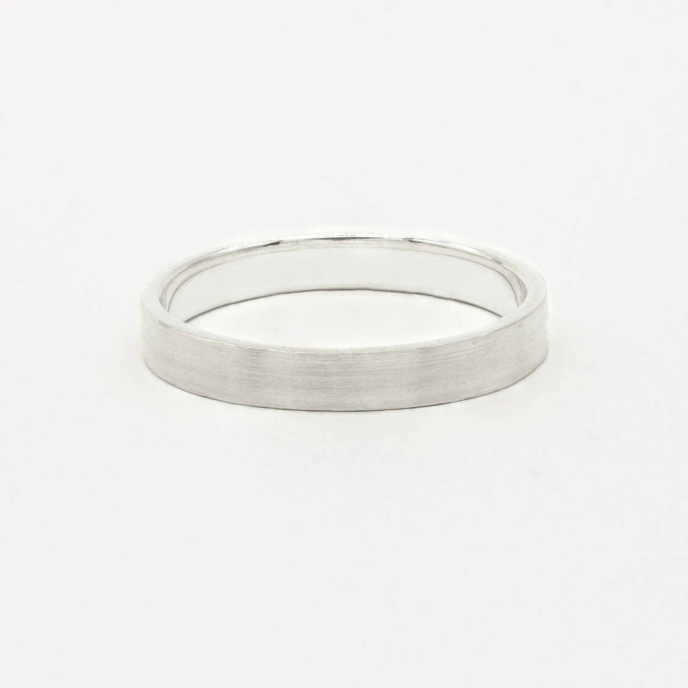 The Brushed Wedding Ring - Flat-Wedding Ring-Wild Fawn Jewellery