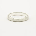 The Brushed Wedding Ring - D Shape-Wedding Ring-Wild Fawn Jewellery