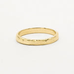 The Chunky Hammered Wedding Ring - D Shape-Wedding Ring-Wild Fawn Jewellery