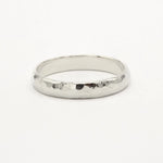 The Chunky Hammered Wedding Ring - D Shape-Wedding Ring-Wild Fawn Jewellery