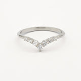 The Diamond Chevron Wedding Ring-Wedding Ring-Wild Fawn Jewellery