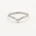 The Diamond Chevron Wedding Ring-Wedding Ring-Wild Fawn Jewellery