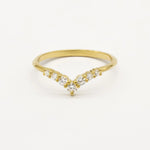 The Diamond Chevron Wedding Ring-Wedding Ring-Wild Fawn Jewellery