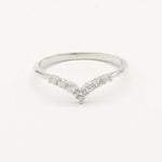 The Diamond Chevron Wedding Ring-Wedding Ring-Wild Fawn Jewellery