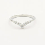 The Diamond Chevron Wedding Ring-Wedding Ring-Wild Fawn Jewellery
