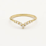 The Diamond Chevron Wedding Ring-Wedding Ring-Wild Fawn Jewellery