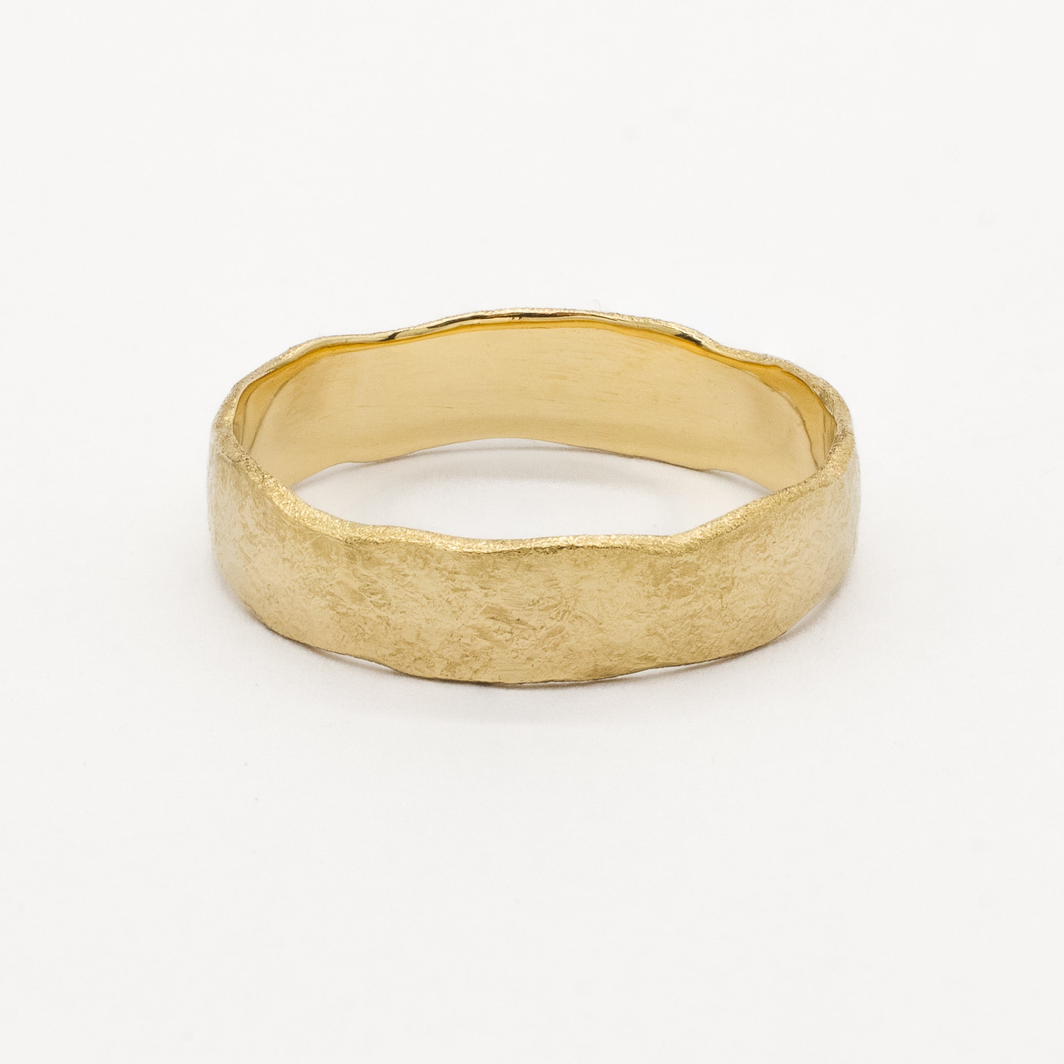 The Chunky Organic Rustic Wedding Ring-Wedding Ring-Wild Fawn Jewellery