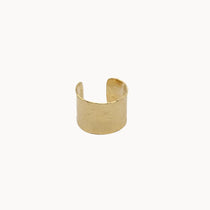 9ct Gold Hammered Ear Cuff-Earcuffs-Wild Fawn Jewellery