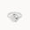 A textured sterling silver oval signet ring with a rough, organic-shaped face, shown on a plain off-white background.