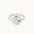 A textured sterling silver oval signet ring with a rough, organic-shaped face, shown on a plain off-white background.