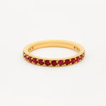 The 3/4 Ruby Eternity Wedding Ring-Wedding Ring-Wild Fawn Jewellery