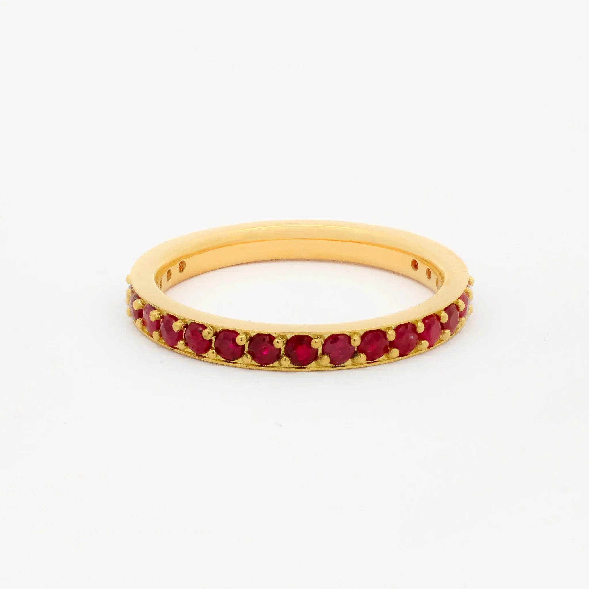The 3/4 Ruby Eternity Wedding Ring-Wedding Ring-Wild Fawn Jewellery