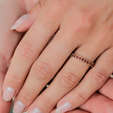 The 3/4 Ruby Eternity Wedding Ring
