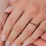 The 3/4 Ruby Eternity Wedding Ring-Wedding Ring-Wild Fawn Jewellery