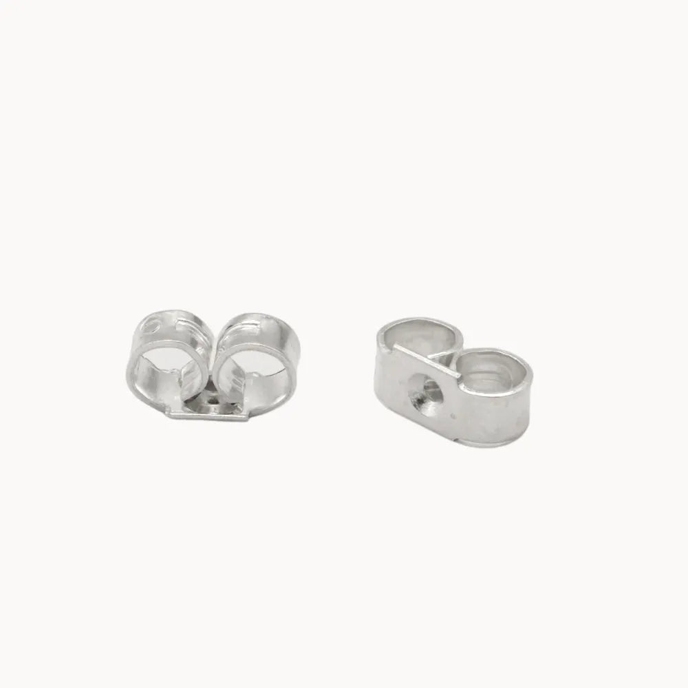 silver butterfly earring backs