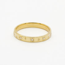 The Star and Diamond Wedding Ring - Flat-Wedding Ring-Wild Fawn Jewellery