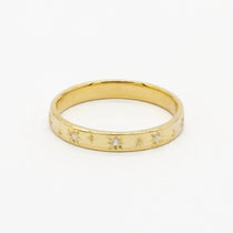 The Star and Diamond Wedding Ring - Flat-Wedding Ring-Wild Fawn Jewellery