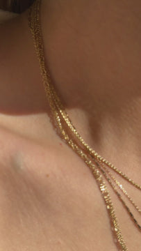 Real gold layered necklace UK