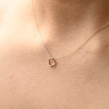 9ct Gold Mini Flow Pendant Necklace
