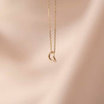 9ct Gold Mini Flow Pendant Necklace