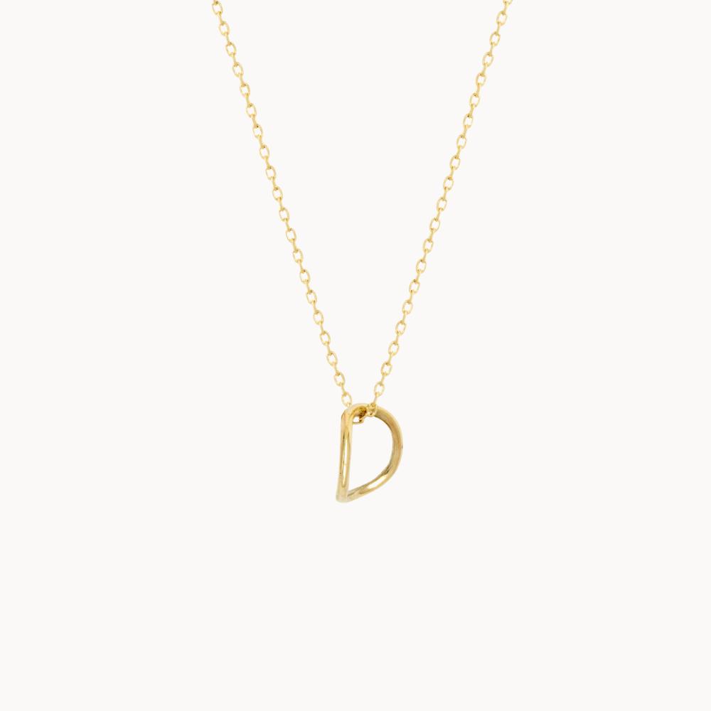 9ct Gold Mini Flow Pendant Necklace