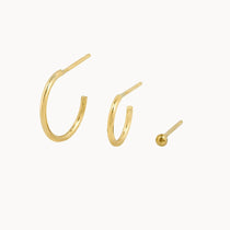 9ct Gold Mix and Match Hoop Set