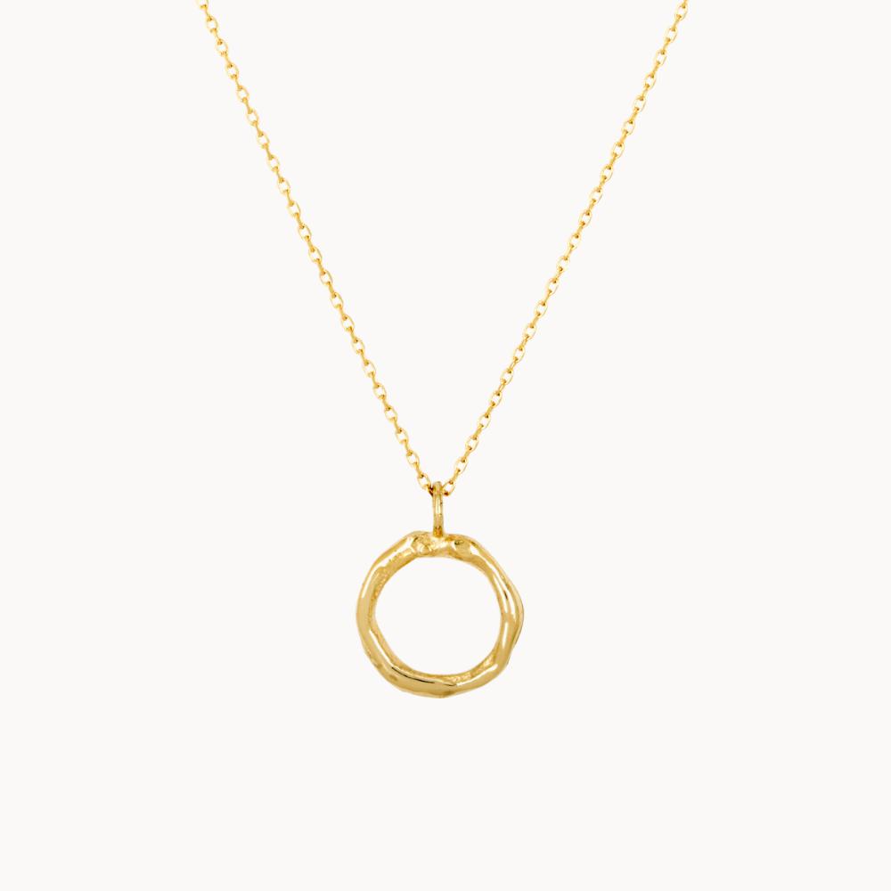 9ct Yellow Gold 42cm Double Circle Necklace – Mazzucchelli's