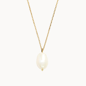 9ct Gold Pearl Pendant Necklace